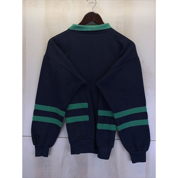 Vintage 1980–90s Sports Accent Womens Collared Sweatshirt Nautical Medium-8490 - Picture 6 of 7